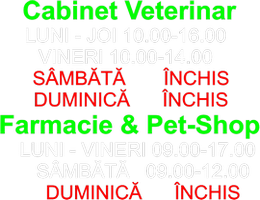 Program Cabinet Medical Veterinar Individual Dr. Tigara Stelian